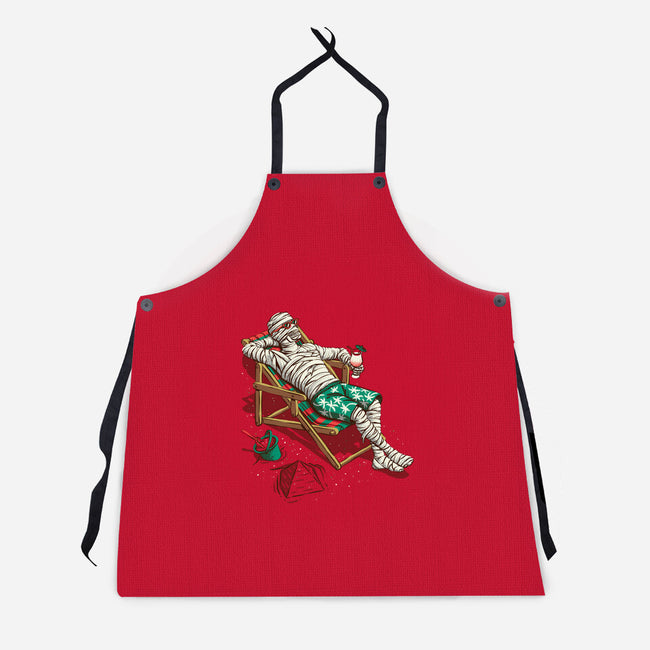 Mummy On Vacation-Unisex-Kitchen-Apron-Ramos