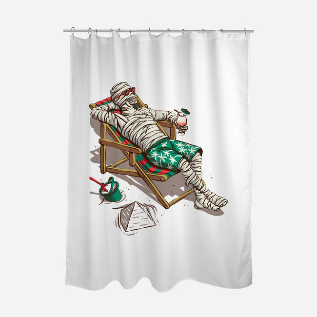 Mummy On Vacation-None-Polyester-Shower Curtain-Ramos