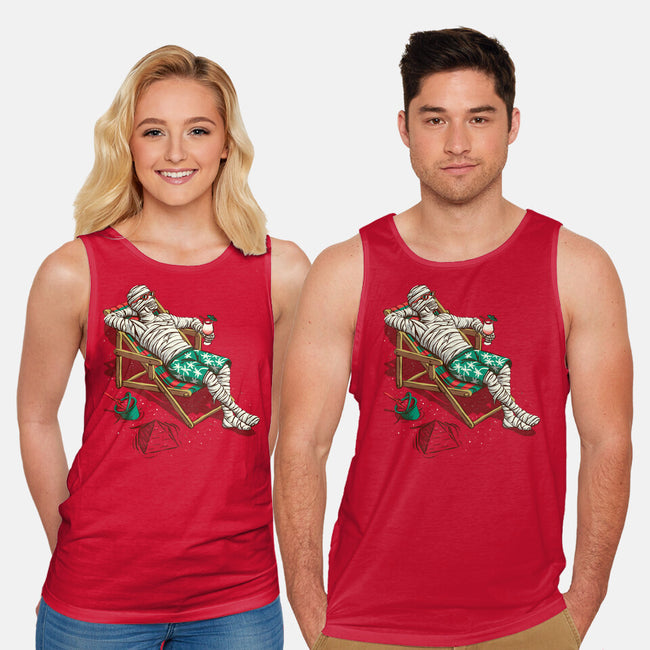 Mummy On Vacation-Unisex-Basic-Tank-Ramos