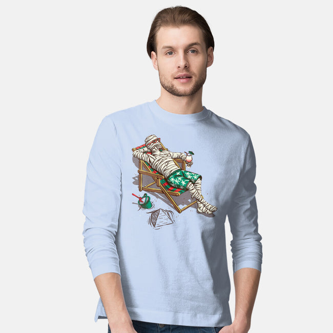 Mummy On Vacation-Mens-Long Sleeved-Tee-Ramos