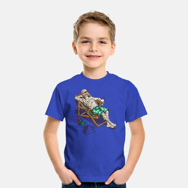 Mummy On Vacation-Youth-Basic-Tee-Ramos