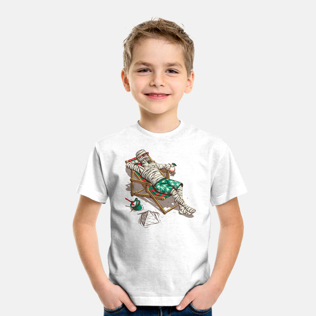 Mummy On Vacation-Youth-Basic-Tee-Ramos