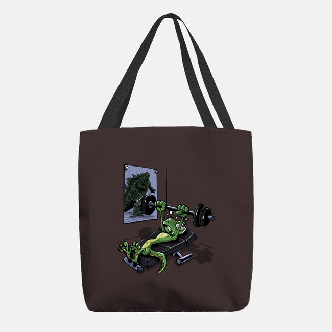 Training For Kaiju-None-Basic Tote-Bag-zascanauta