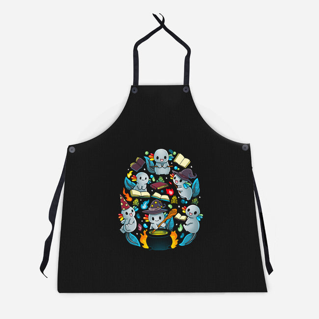 Magic Axolotls-Unisex-Kitchen-Apron-Vallina84