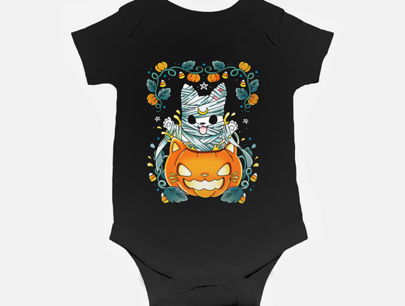 Mummy Pumpkin Cat