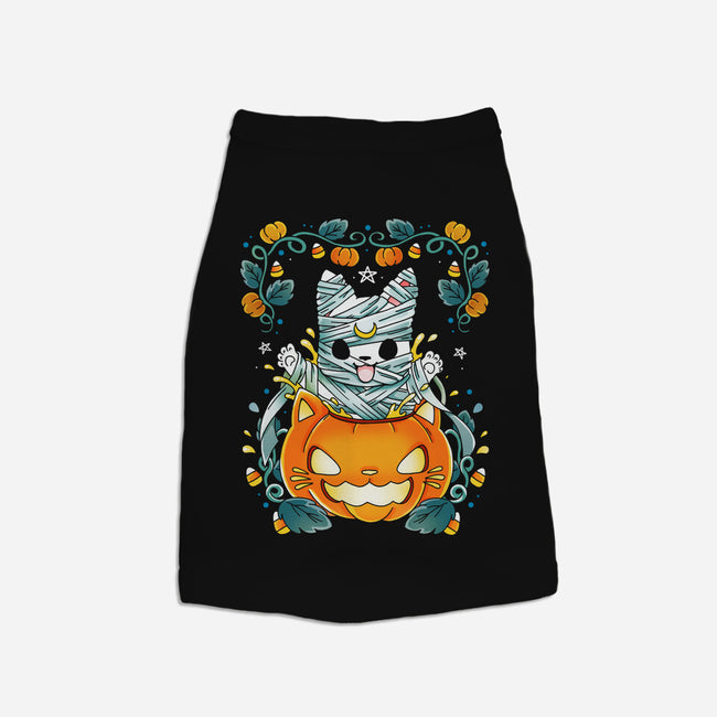 Mummy Pumpkin Cat-Cat-Basic-Pet Tank-Vallina84