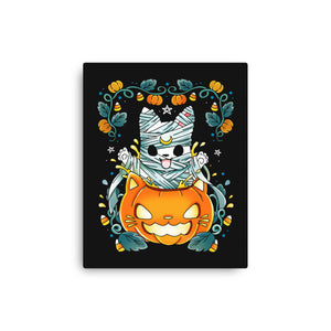 Mummy Pumpkin Cat