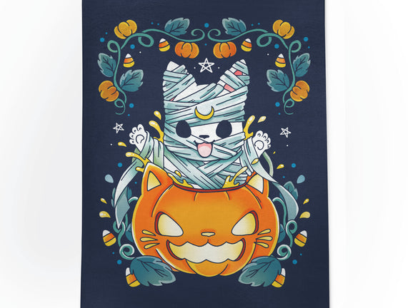 Mummy Pumpkin Cat