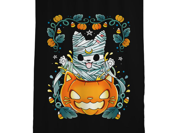 Mummy Pumpkin Cat