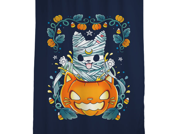 Mummy Pumpkin Cat