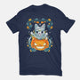 Mummy Pumpkin Cat-Mens-Premium-Tee-Vallina84