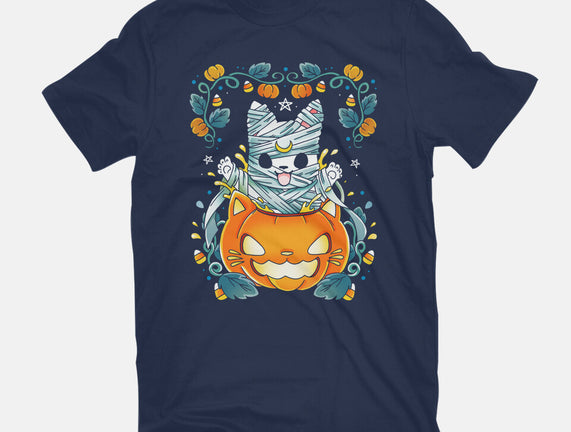 Mummy Pumpkin Cat