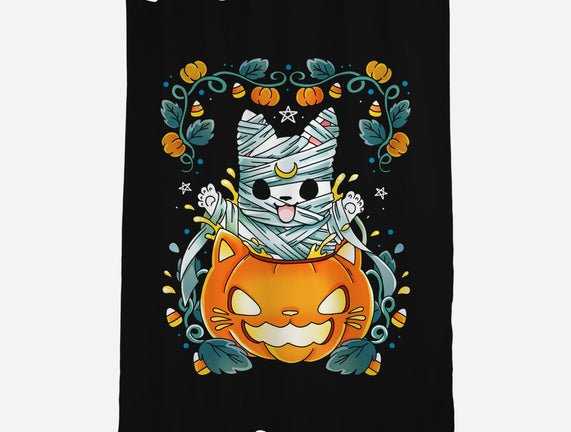 Mummy Pumpkin Cat