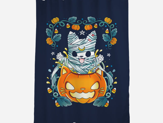 Mummy Pumpkin Cat