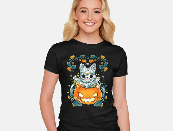 Mummy Pumpkin Cat