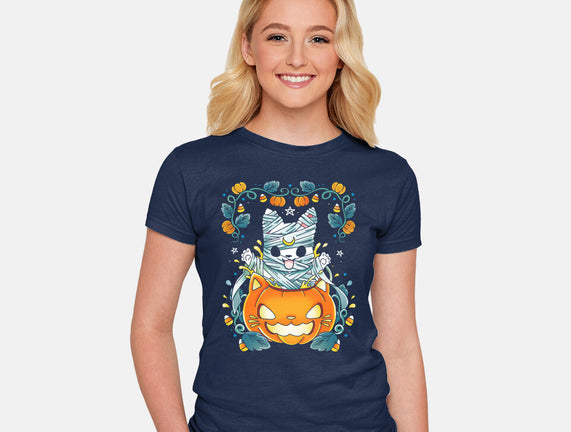 Mummy Pumpkin Cat