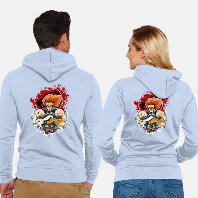 Lion-O The King-Unisex-Zip-Up-Sweatshirt-Diego Oliver