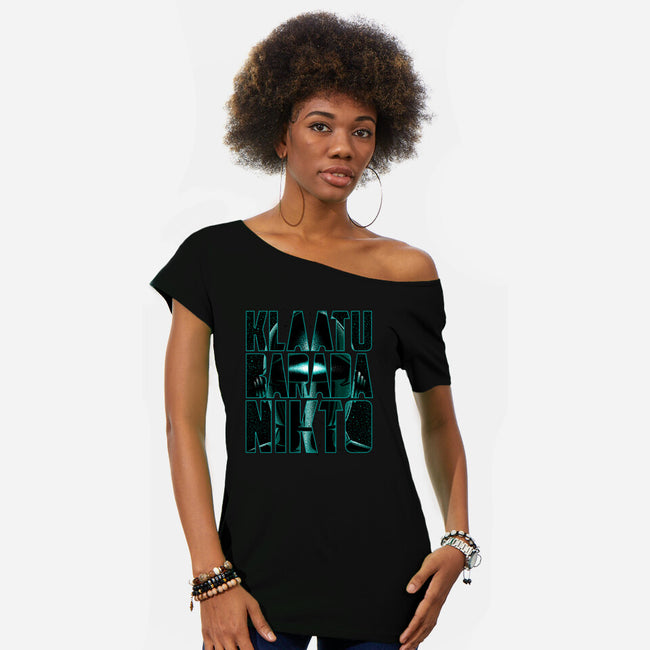 UFO Password-Womens-Off Shoulder-Tee-Tronyx79