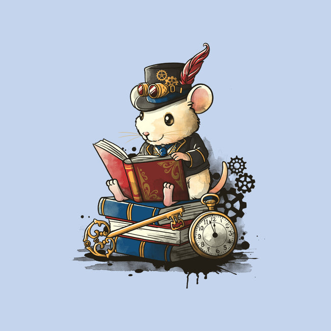 Steampunk Mouse Reader-Unisex-Basic-Tee-NemiMakeit