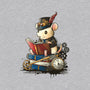 Steampunk Mouse Reader-Unisex-Basic-Tee-NemiMakeit