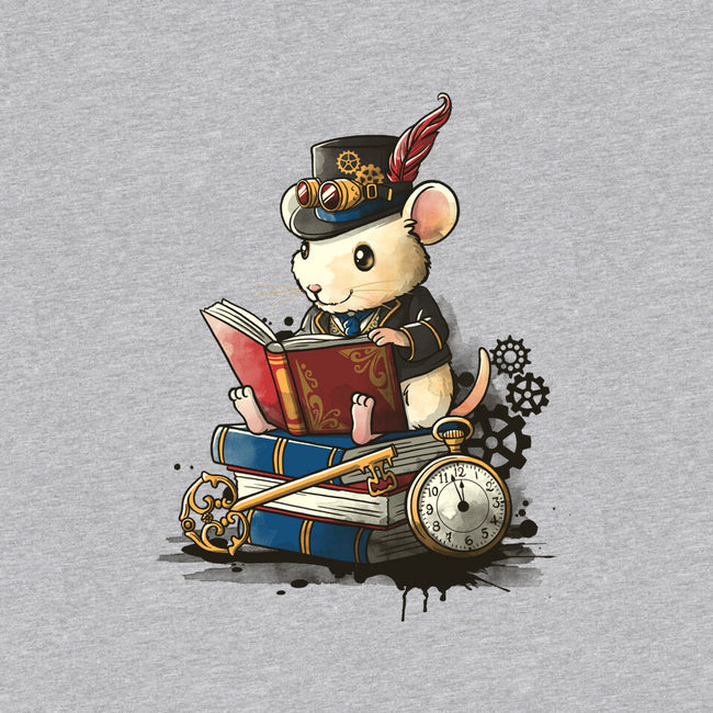 Steampunk Mouse Reader-Womens-Racerback-Tank-NemiMakeit