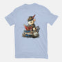 Steampunk Mouse Reader-Mens-Heavyweight-Tee-NemiMakeit