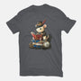 Steampunk Mouse Reader-Mens-Basic-Tee-NemiMakeit