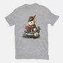 Steampunk Mouse Reader-Mens-Heavyweight-Tee-NemiMakeit