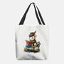 Steampunk Mouse Reader-None-Basic Tote-Bag-NemiMakeit