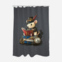 Steampunk Mouse Reader-None-Polyester-Shower Curtain-NemiMakeit