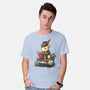 Steampunk Mouse Reader-Mens-Basic-Tee-NemiMakeit