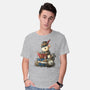 Steampunk Mouse Reader-Mens-Basic-Tee-NemiMakeit