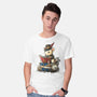 Steampunk Mouse Reader-Mens-Basic-Tee-NemiMakeit