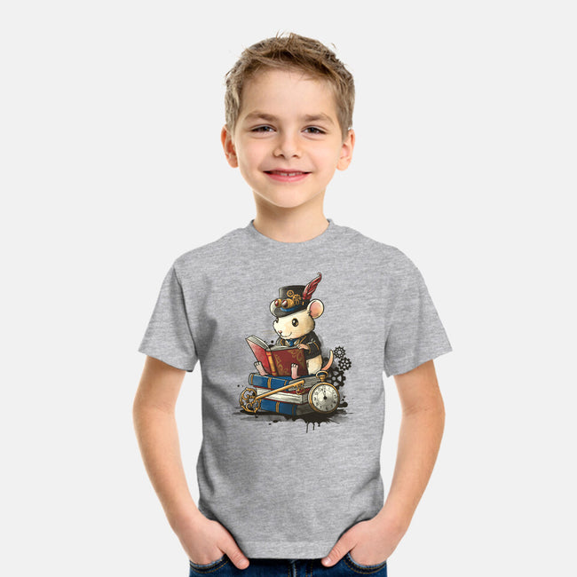 Steampunk Mouse Reader-Youth-Basic-Tee-NemiMakeit