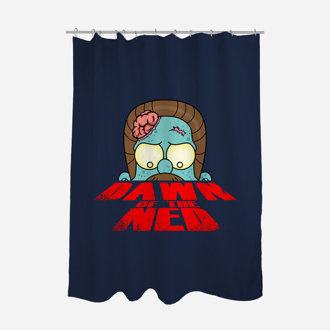 Dawn Of The Ned-None-Polyester-Shower Curtain-Boggs Nicolas