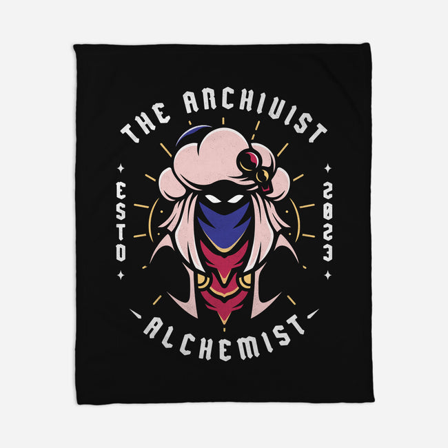 The Archivist Alchemist-None-Fleece-Blanket-Alundrart