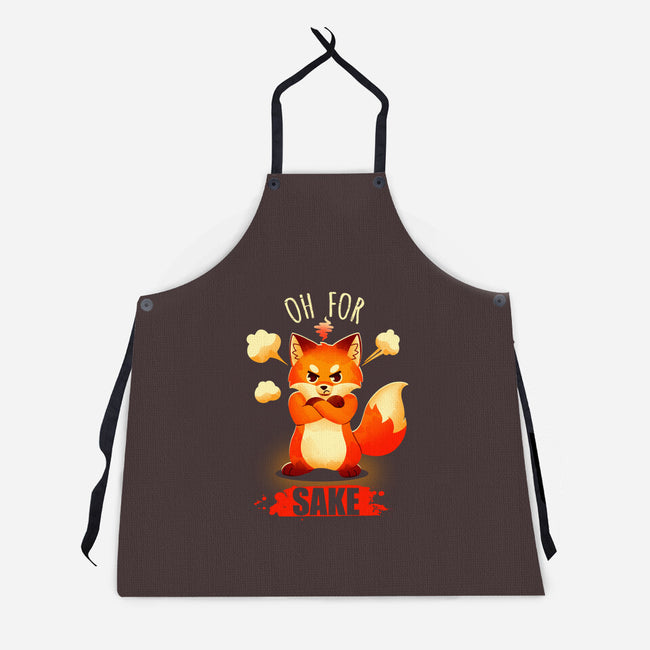 Oh For Fox Sake-Unisex-Kitchen-Apron-Digital Magician