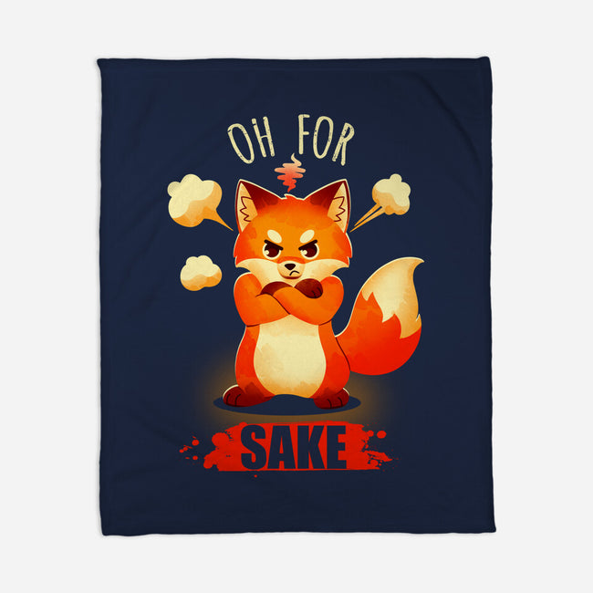 Oh For Fox Sake-None-Fleece-Blanket-Digital Magician