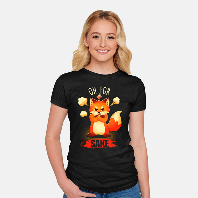 Oh For Fox Sake-Womens-Fitted-Tee-Digital Magician