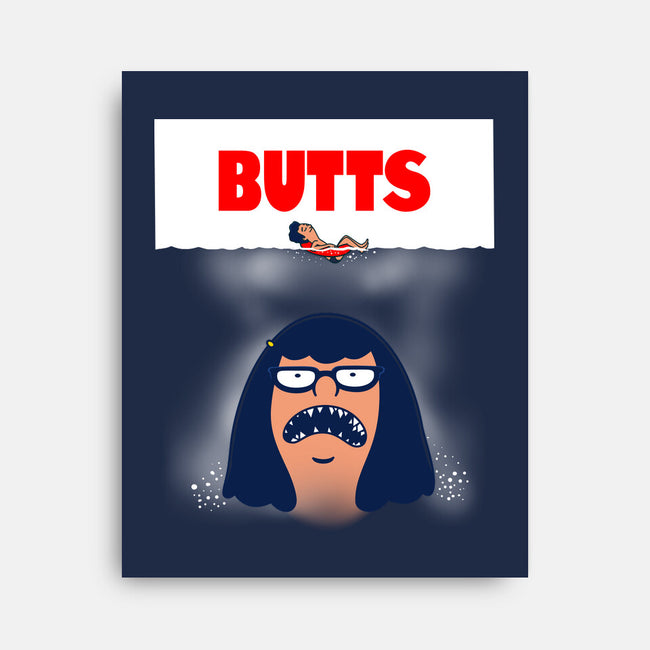 Butt Shark-None-Stretched-Canvas-Boggs Nicolas