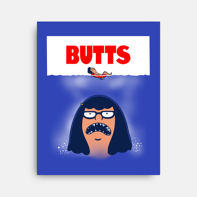 Butt Shark-None-Stretched-Canvas-Boggs Nicolas