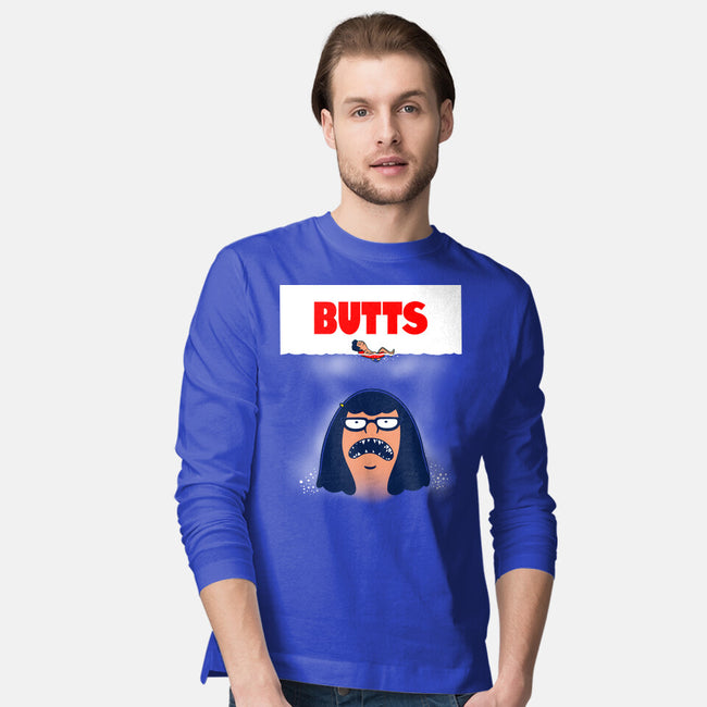 Butt Shark-Mens-Long Sleeved-Tee-Boggs Nicolas