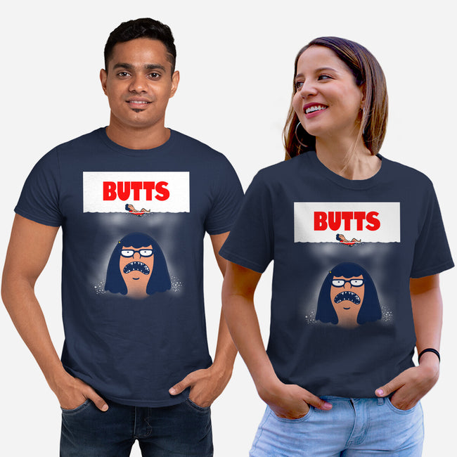 Butt Shark-Unisex-Basic-Tee-Boggs Nicolas