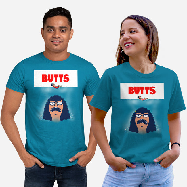 Butt Shark-Unisex-Basic-Tee-Boggs Nicolas