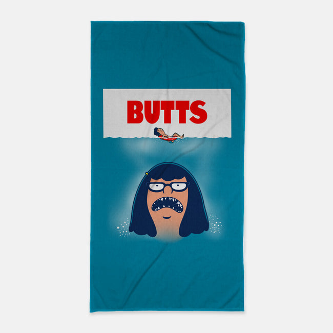 Butt Shark-None-Beach-Towel-Boggs Nicolas