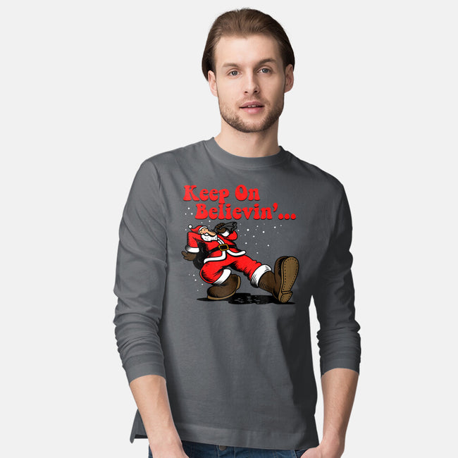 Keep On Believin-Mens-Long Sleeved-Tee-Boggs Nicolas