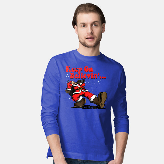 Keep On Believin-Mens-Long Sleeved-Tee-Boggs Nicolas