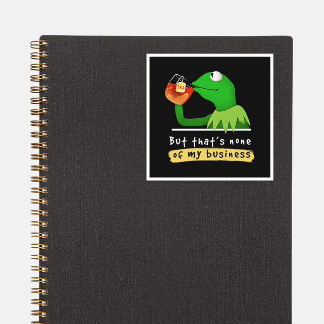 None Of My Business Muppet-None-Glossy-Sticker-Digital Magician