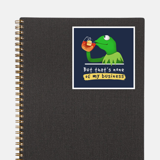 None Of My Business Muppet-None-Glossy-Sticker-Digital Magician