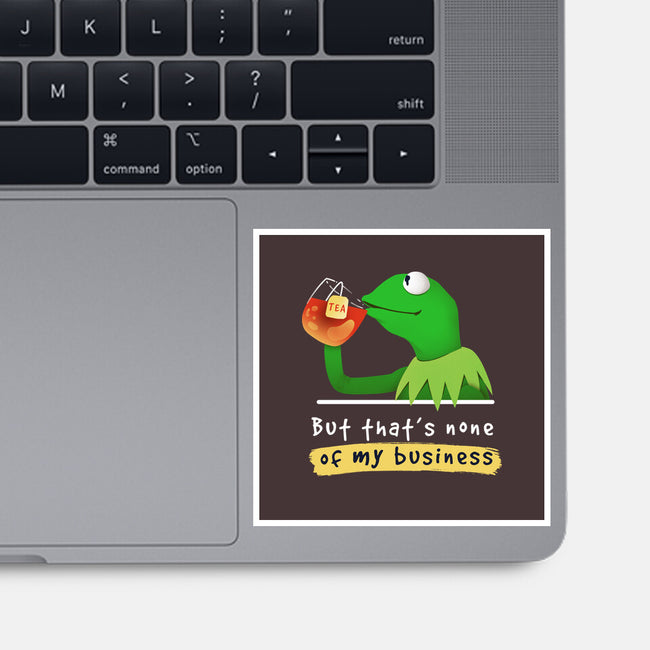 None Of My Business Muppet-None-Glossy-Sticker-Digital Magician